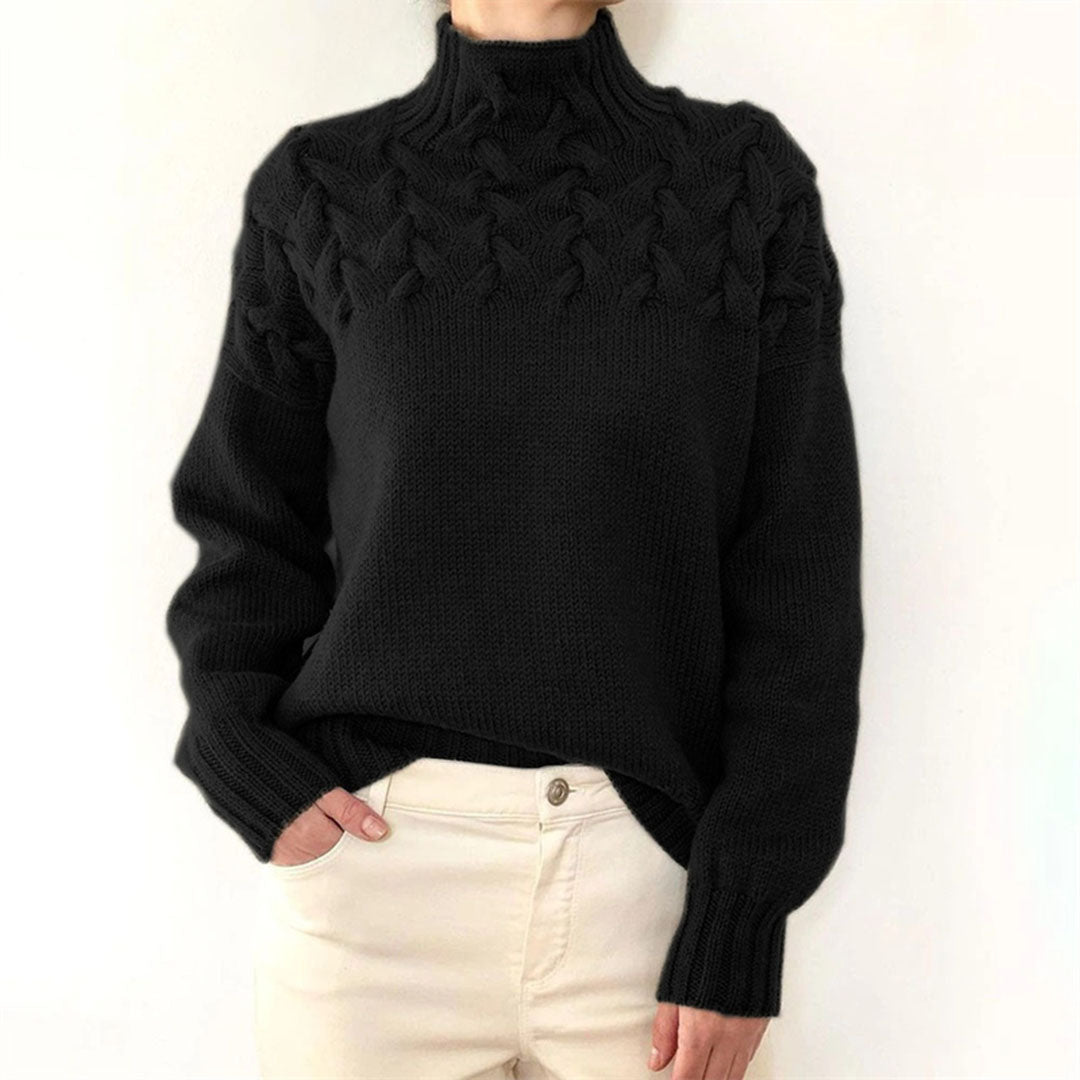 Mikayla Pull Femme Pull à Col Roulé en Maille Chaud & Élégant pour l’Hiver, vue 6