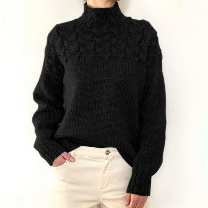 Mikayla Pull Femme Pull à Col Roulé en Maille Chaud & Élégant pour l’Hiver, vue 6