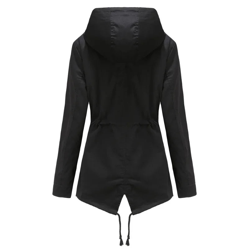 Madeline Manteau Imperméable Femme Capuche Réglable, Léger & Résistant pour Pluie, vue 4