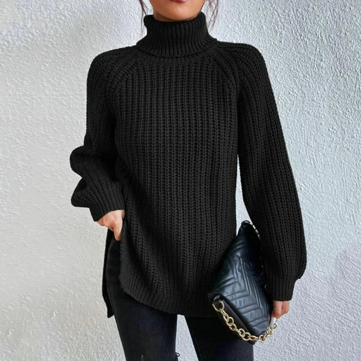 Karah Pull Col Roulé pour Femme Pull en Maille avec Coupe Confortable & Col Haut Élégant