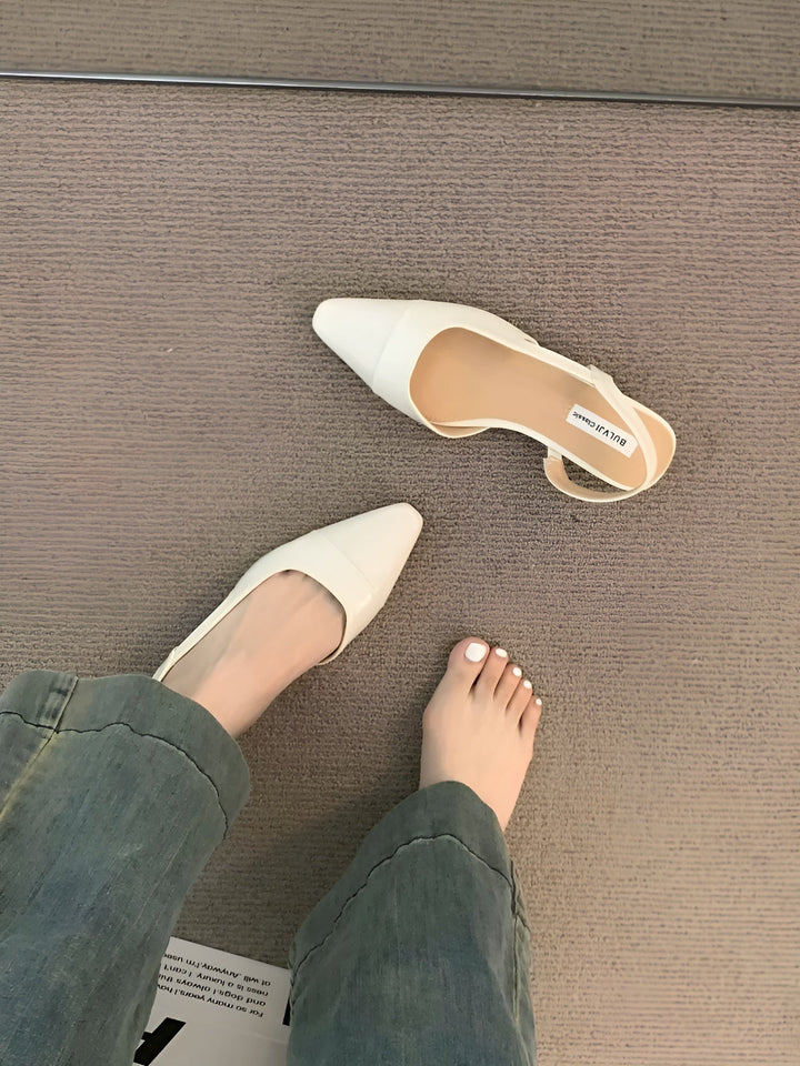 Camille Ballerines Femme Chaussures Élégantes à Bout Pointu & Talon Carré Confortable, vue 12