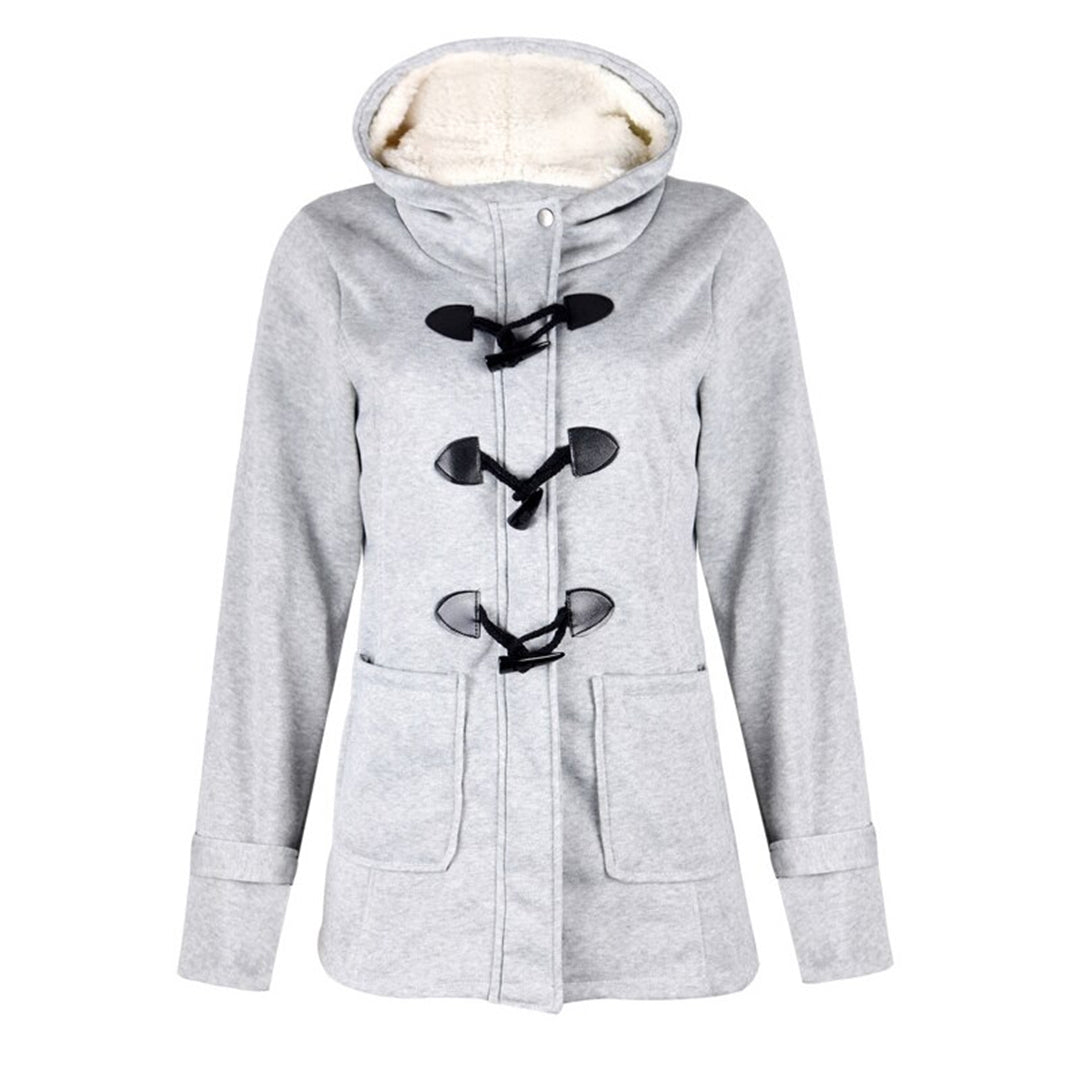 Katalina Manteau Femme Long Hiver Élégant, Chaud avec Capuche Intégrée & Poches Pratiques