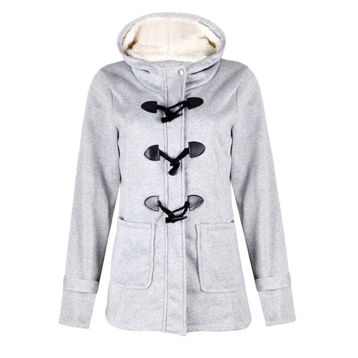 Katalina Manteau Femme Long Hiver Élégant, Chaud avec Capuche Intégrée & Poches Pratiques
