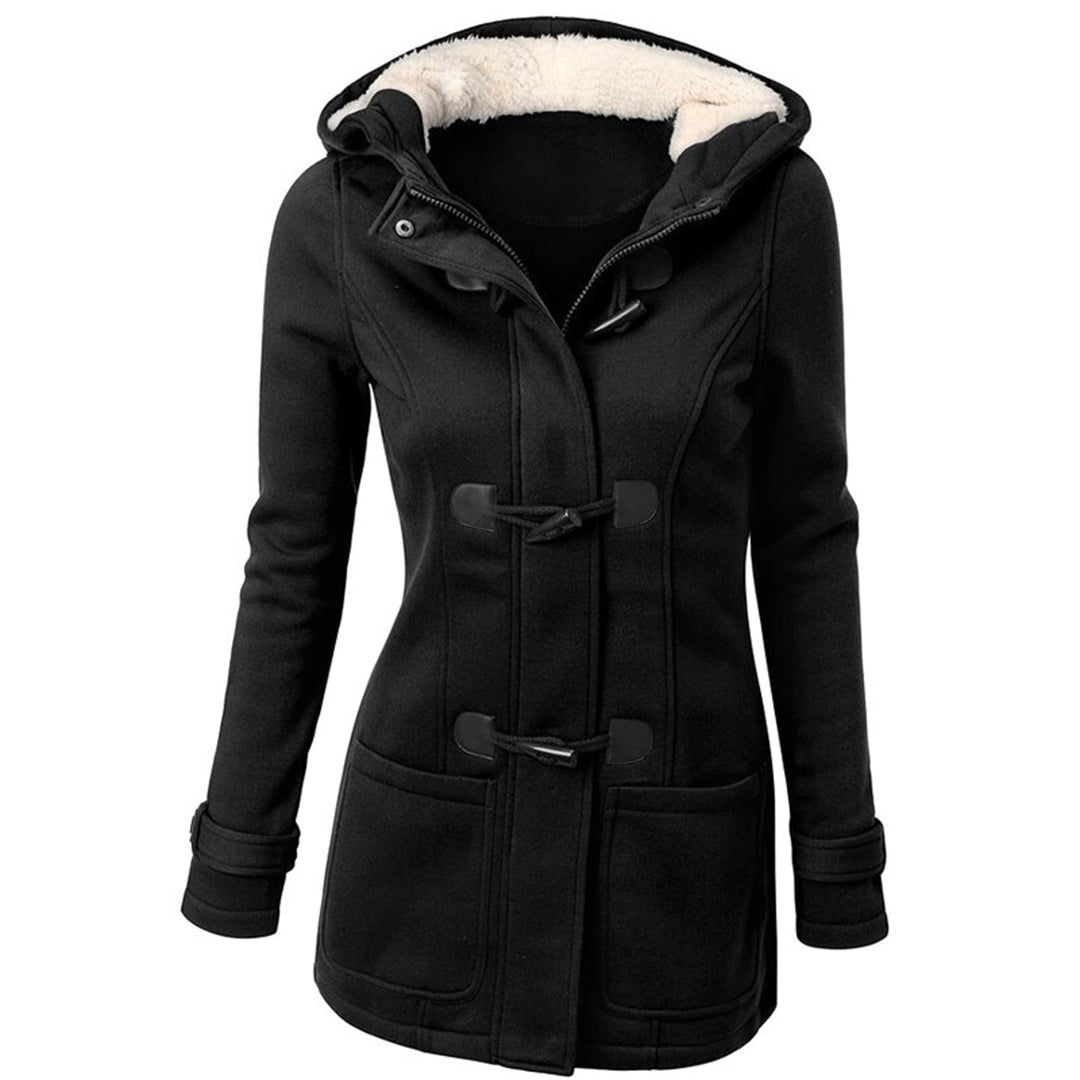 Katalina Manteau Femme Long Hiver Élégant, Chaud avec Capuche Intégrée & Poches Pratiques, vue 2