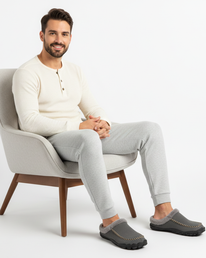 Brye Chaussons Homme Vardi Pantoufles Chaudes Antidérapantes Faciles à Enfiler, vue 7