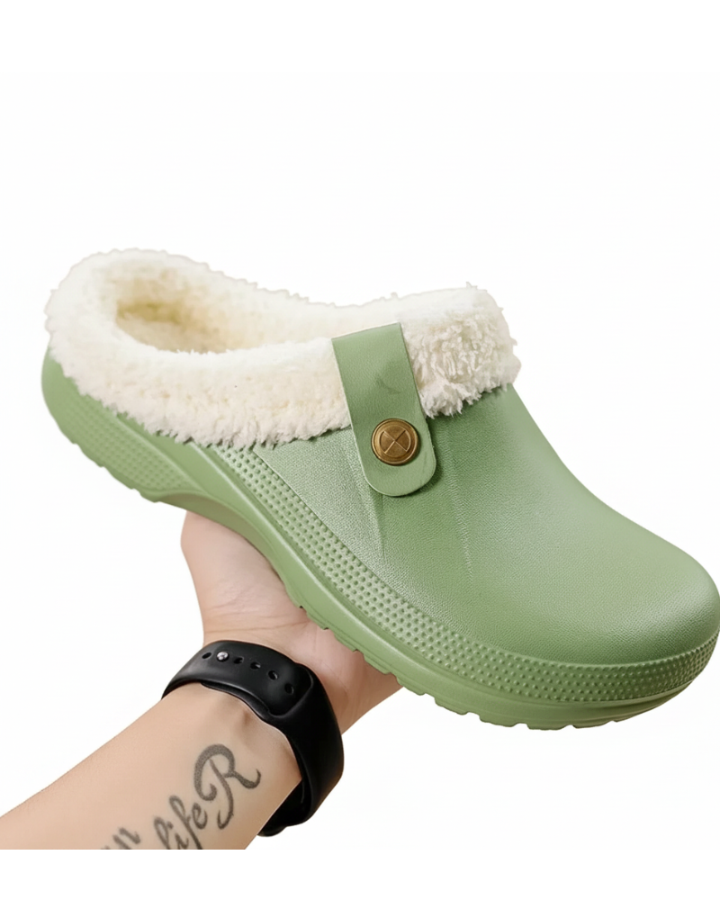 Gwen Briskey Sabots Chauds Femme Chaussons Confort Doublés pour Intérieur & Extérieur, vue 2