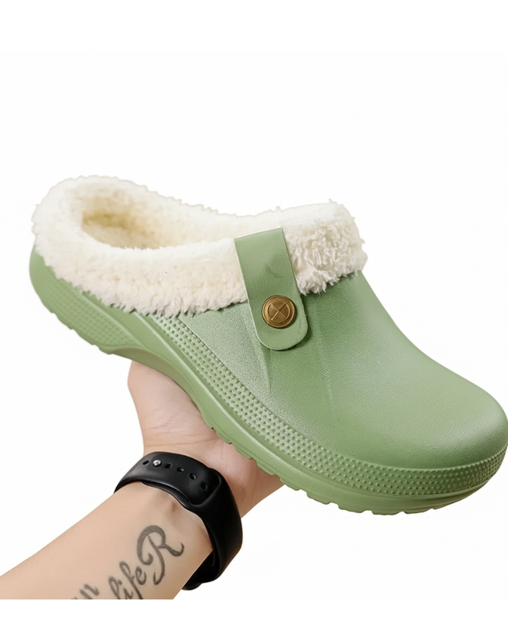 Gwen Briskey Sabots Chauds Femme Chaussons Confort Doublés pour Intérieur & Extérieur, vue 2