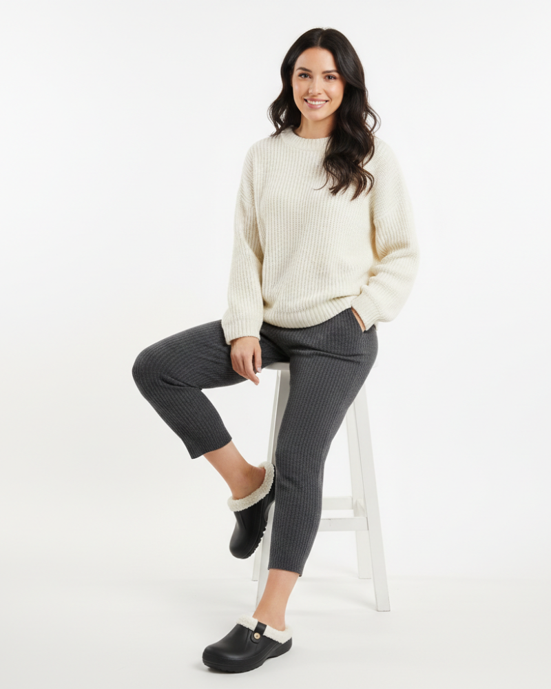 Gwen Briskey Sabots Chauds Femme Chaussons Confort Doublés pour Intérieur & Extérieur, vue 7