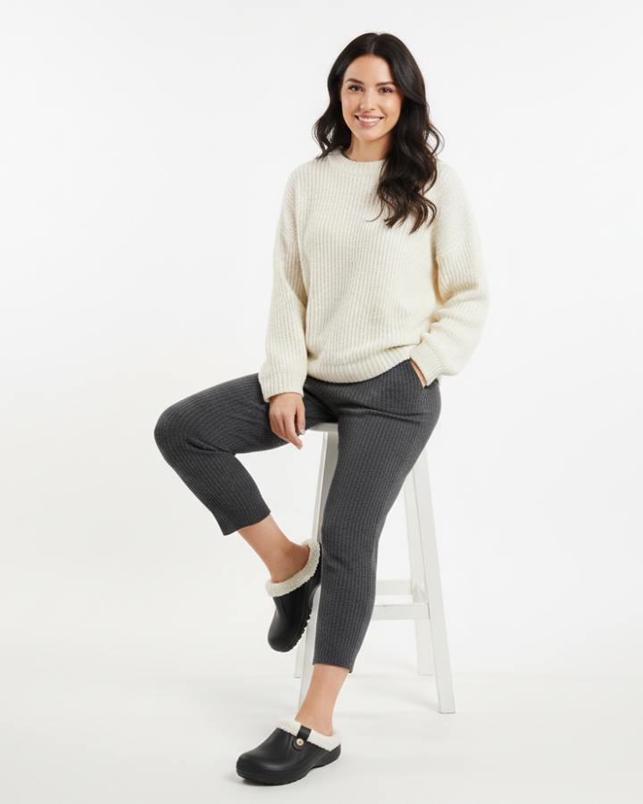 Gwen Briskey Sabots Chauds Femme Chaussons Confort Doublés pour Intérieur & Extérieur, vue 7