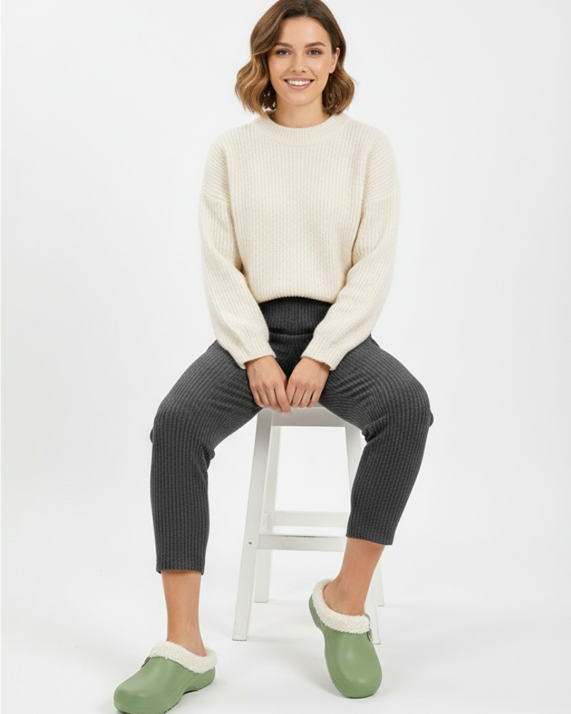 Gwen Briskey Sabots Chauds Femme Chaussons Confort Doublés pour Intérieur & Extérieur, vue 6
