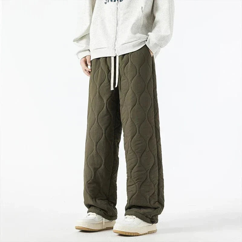 Logan Pantalon Hiver Matelassé Homme Pantalon Chaud Doublé Polaire avec Coupe Ample & Taille Élastique, vue 9