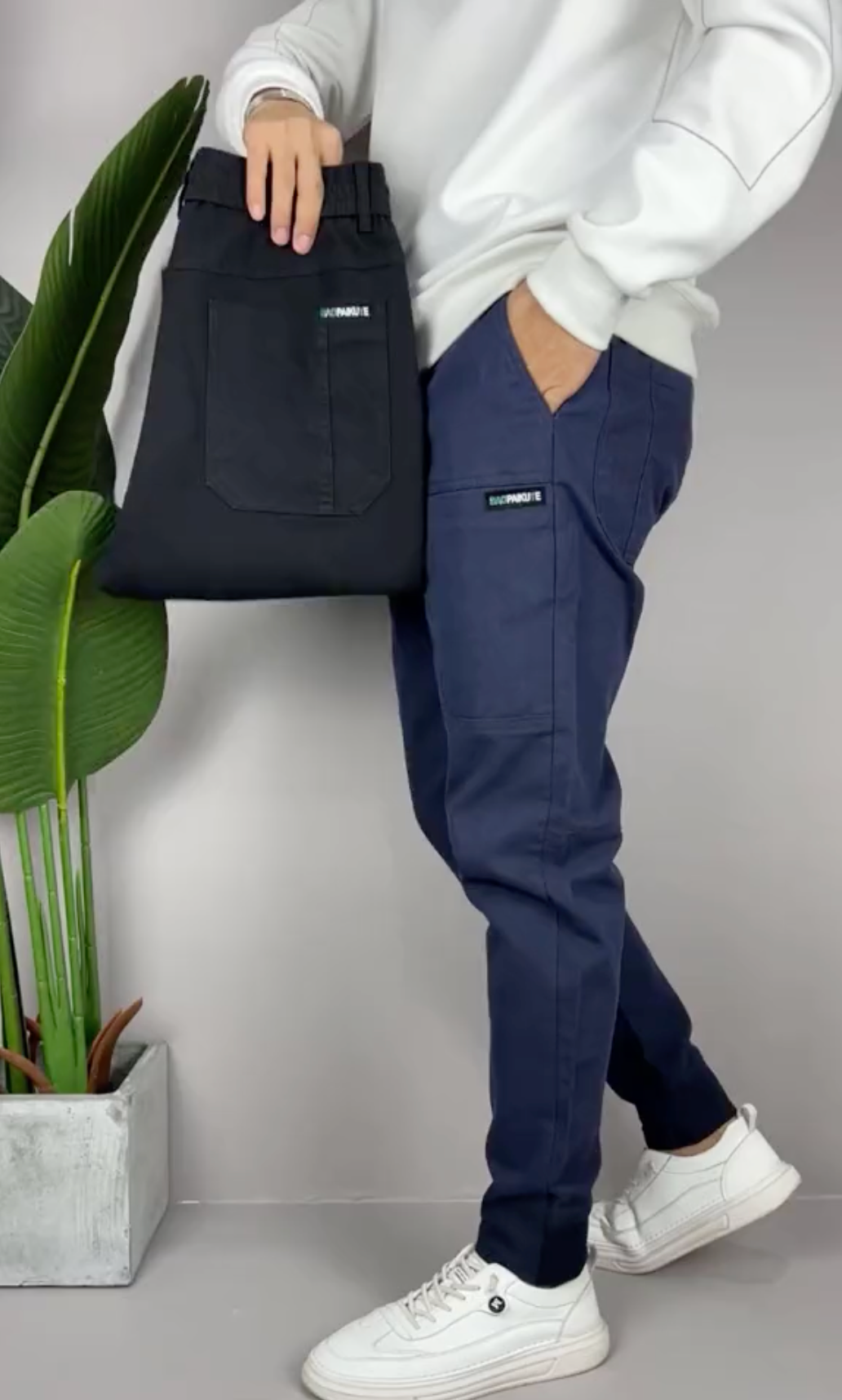 Pantalon cargo extensible