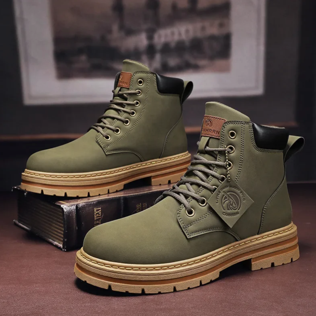 Marlon Bottes à Lacets pour Homme Chaussures en Cuir Confortables avec Soutien de Voûte Plantaire & Semelle Antidérapante, vue 4