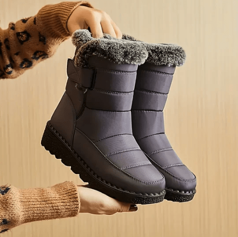 Avianna Bottes Hiver Femme Design Matelassé Doublé Fourrure avec Semelle Déperlante Durable, vue 2