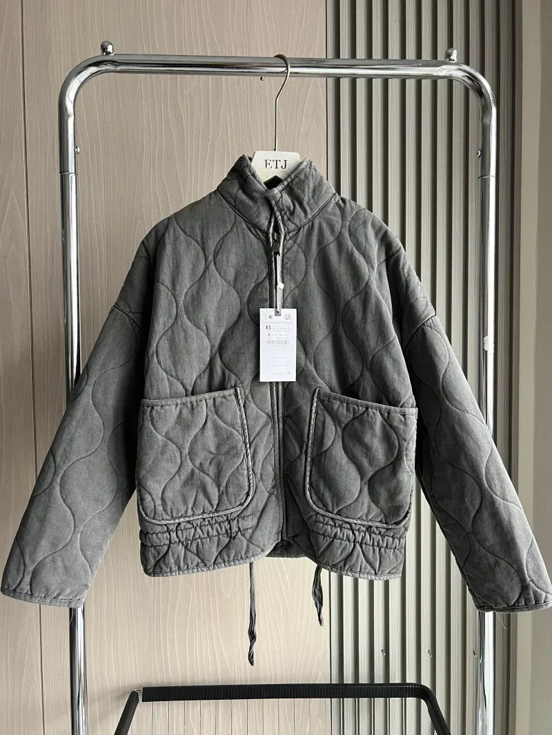 Hershey Veste Matelassée Femme Chaude et Légère avec Zip Avant & Taille Ajustable, vue 8