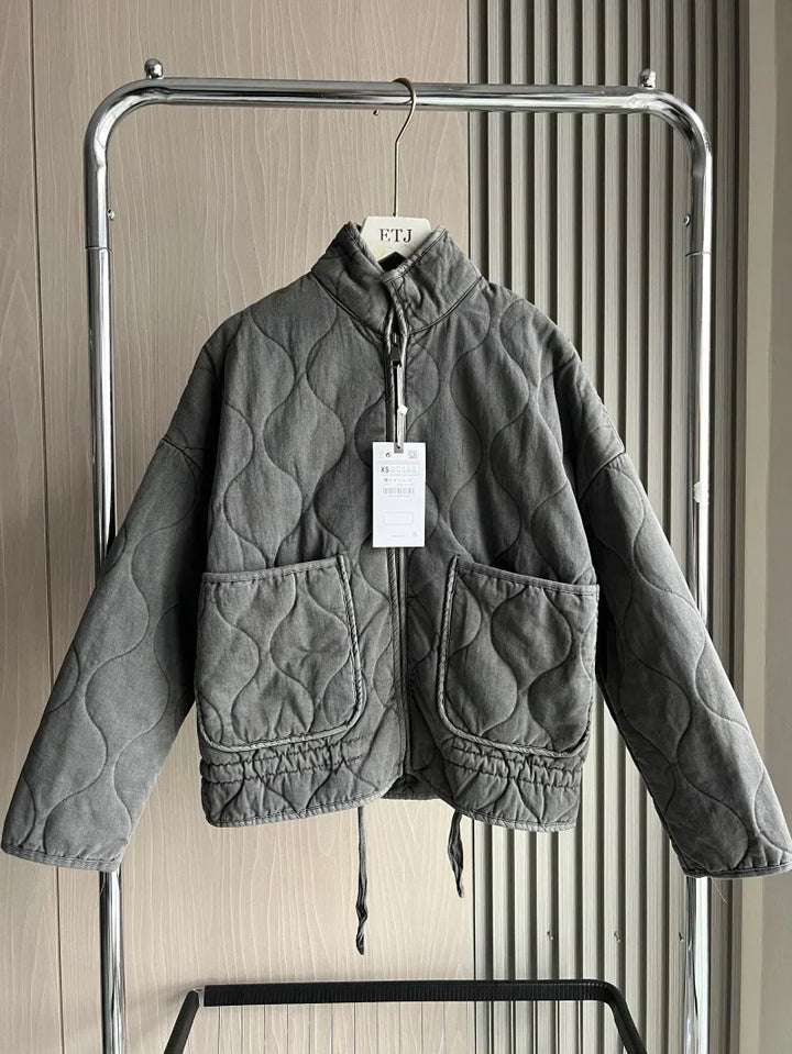 Hershey Veste Matelassée Femme Chaude et Légère avec Zip Avant & Taille Ajustable, vue 8