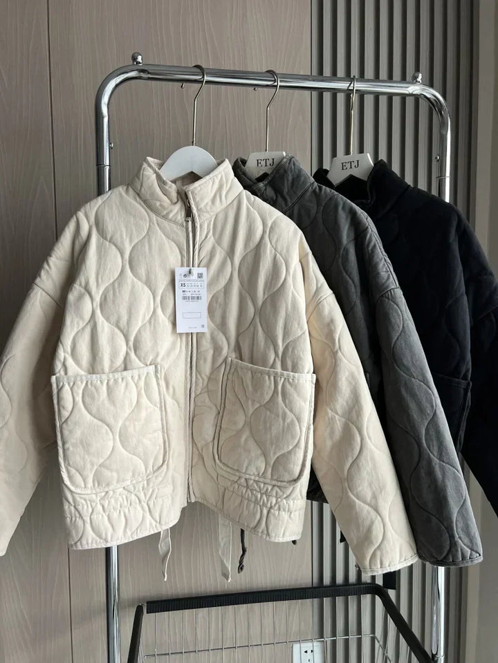 Hershey Veste Matelassée Femme Chaude et Légère avec Zip Avant & Taille Ajustable, vue 11