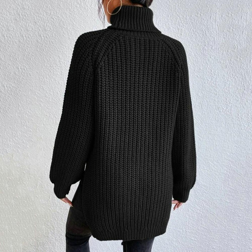 Karah Pull Col Roulé pour Femme Pull en Maille avec Coupe Confortable & Col Haut Élégant, vue 3