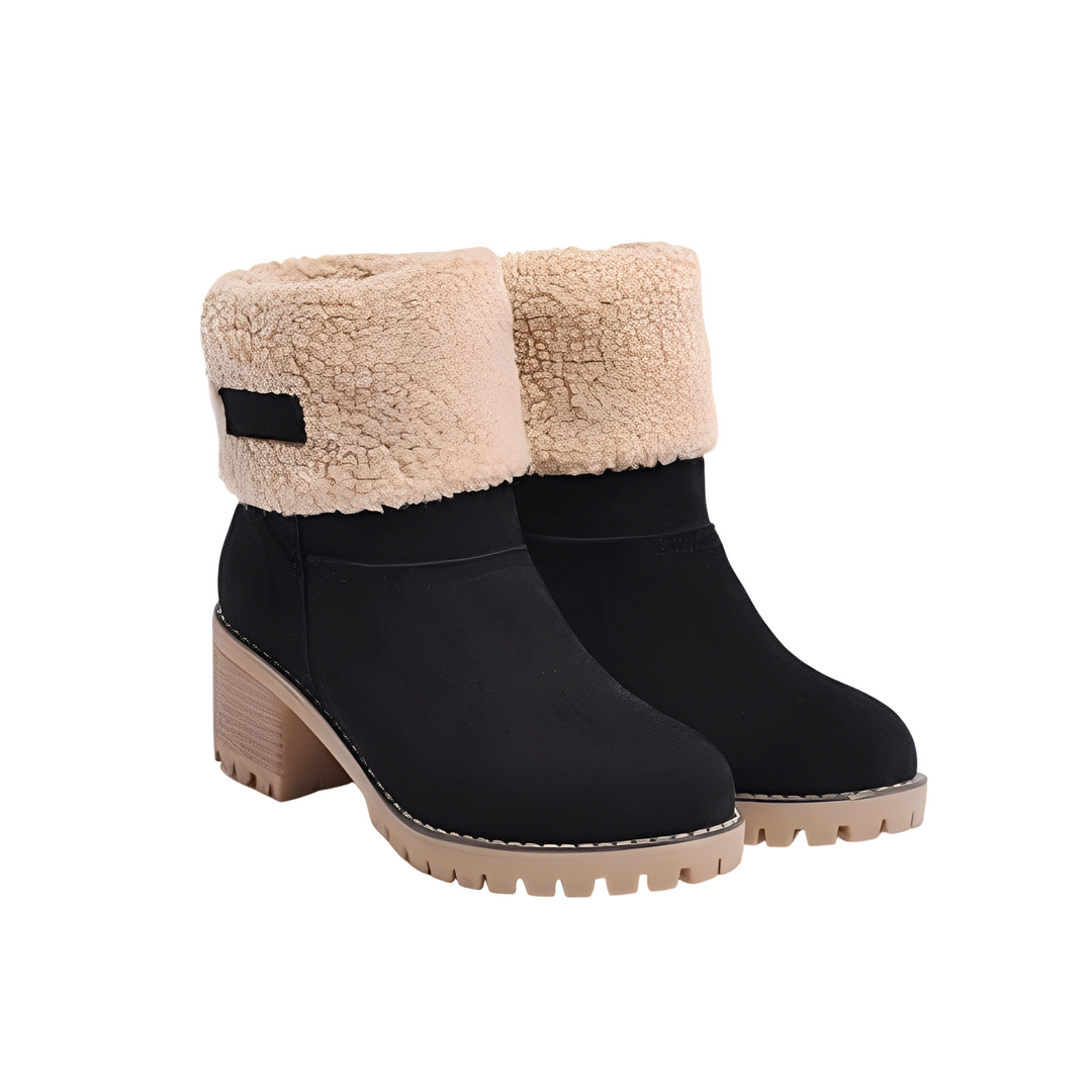 Joella Bottes d’Hiver en Daim pour Femme Chaussures Élégantes et Chaudes avec Semelle Antidérapante pour Temps Froid, vue 7