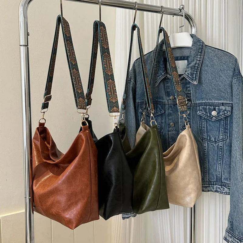 Zaria Sac Femme Sac à Bandoulière Élégant en Cuir Vintage Traditionnel, vue 6
