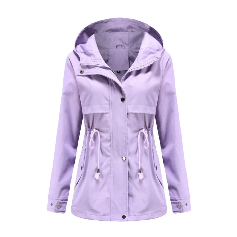 Madeline Manteau Imperméable Femme Capuche Réglable, Léger & Résistant pour Pluie, vue 3