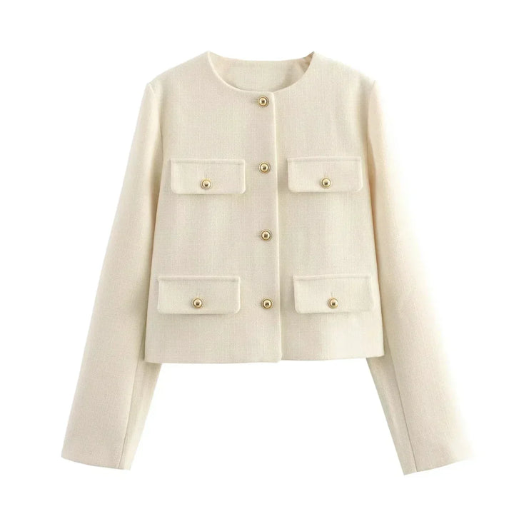 Maisy Manteau Femme Manteau Classique Élégant avec Boutons Décoratifs Chic, vue 6