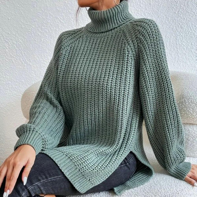 Karah Pull Col Roulé pour Femme Pull en Maille avec Coupe Confortable & Col Haut Élégant, vue 7