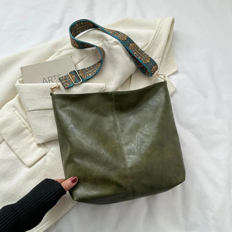 Zaria Sac Femme Sac à Bandoulière Élégant en Cuir Vintage Traditionnel, vue 4