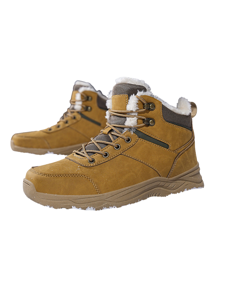 Angelo Bottes d’Hiver Homme Doublure Fausse Fourrure Chaude & Semelle Antidérapante