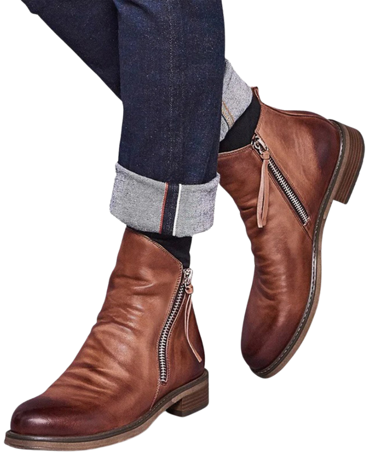 Daniel Bottines Homme à Zip Boots Modernes Élégantes Silhouette Ajustée et Polyvalente