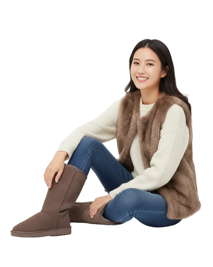 Zariah Bottes Hautes Femme Bottes d’Hiver Chaudes avec Doublure Douce et Semelle Antidérapante, vue 4