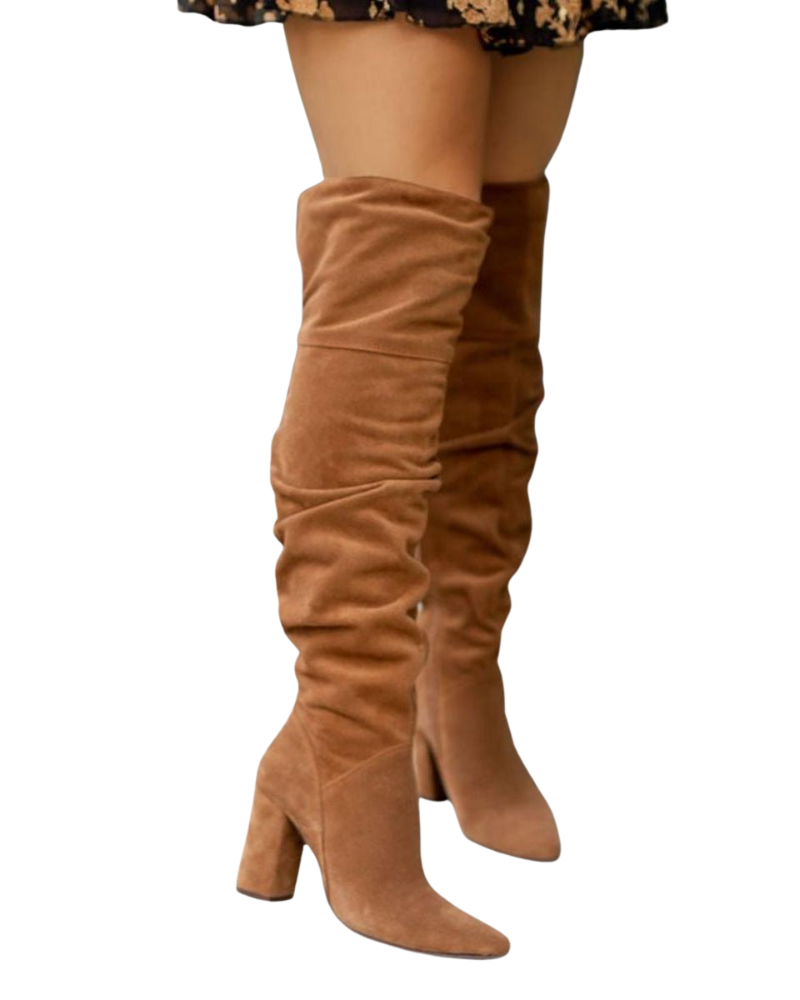 Laila Bottes Hautes Femme à Talons Bottes Élégantes Longues pour Looks Chic, vue 3