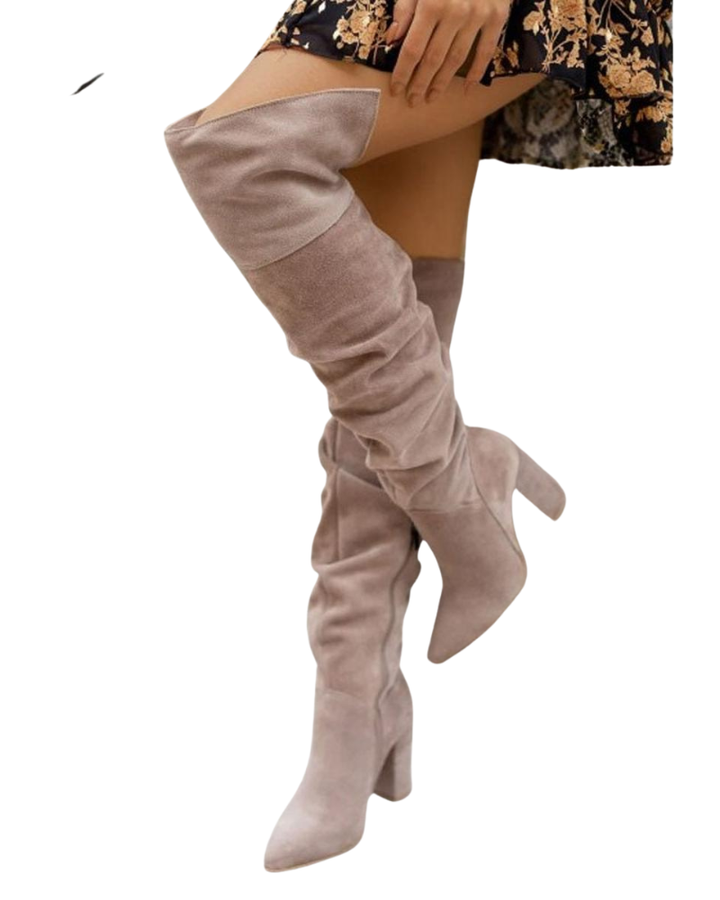 Laila Bottes Hautes Femme à Talons Bottes Élégantes Longues pour Looks Chic, vue 2