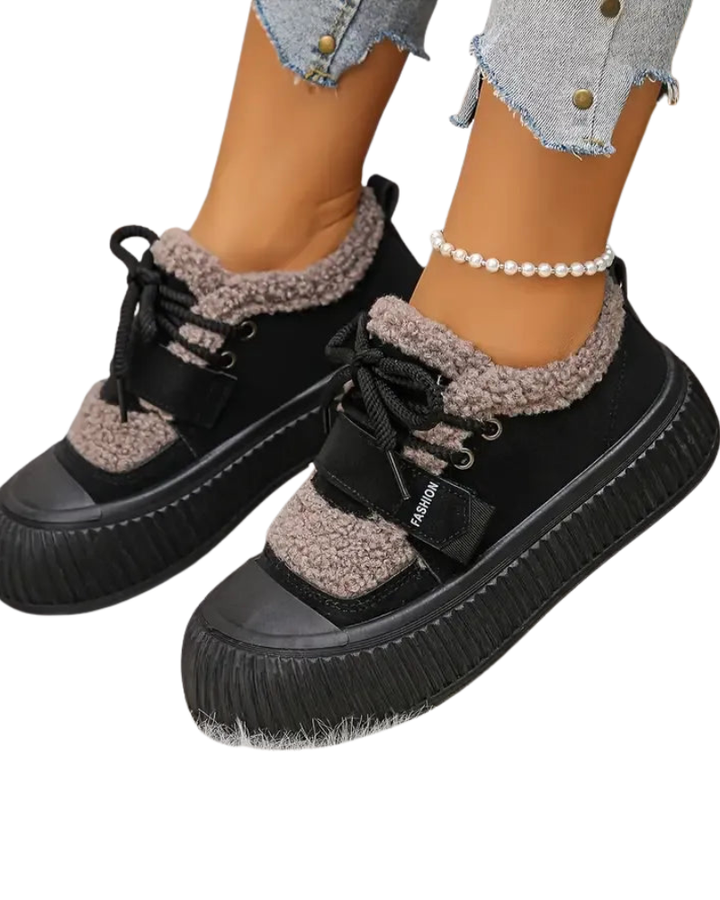Amelia Baskets Montantes Hiver Femme Doublure Peluche & Semelle Antidérapante Chaude, vue 4