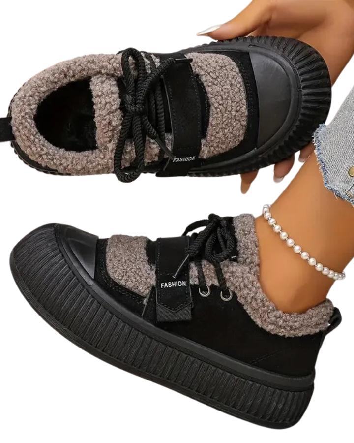 Amelia Baskets Montantes Hiver Femme Doublure Peluche & Semelle Antidérapante Chaude, vue 3
