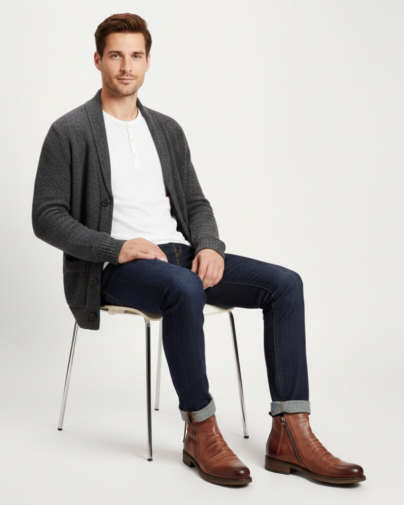 Daniel Bottines Homme à Zip Boots Modernes Élégantes Silhouette Ajustée et Polyvalente, vue 8