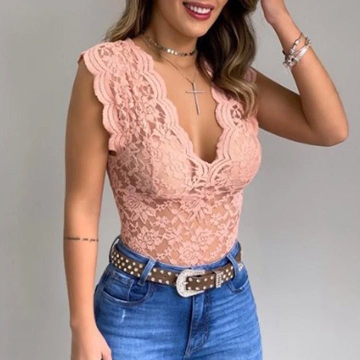 Sianara | Blouse sans manches avec coupe étroite