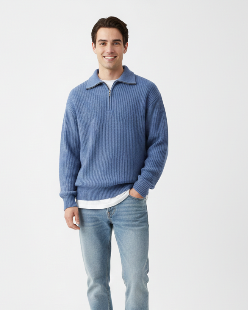 Jameson Polo Tricot Homme Pull Smart Casual avec Col Classique & Fermeture Boutonnée, vue 3