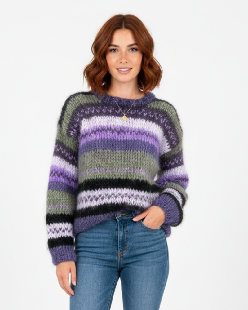 Emelia Pull Femme Tricoté Pull Chaud et Confortable Coupe Classique au Style Intemporel, vue 3