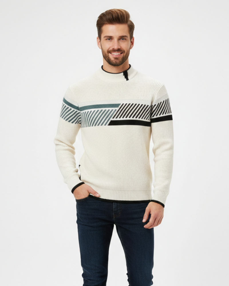 Oliver Pull Homme Pull Élégant en Coton Mélangé Coupe Regular & Confort Raffiné, vue 6