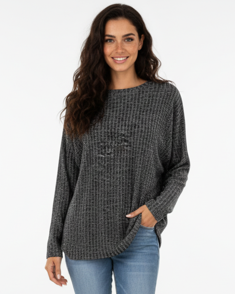 Jamily Pull Femme Classique à Manches Longues Pull Casual Confortable au Style Intemporel, vue 7