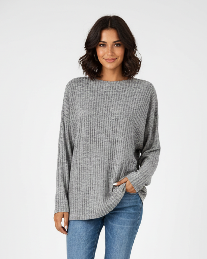 Jamily Pull Femme Classique à Manches Longues Pull Casual Confortable au Style Intemporel, vue 6