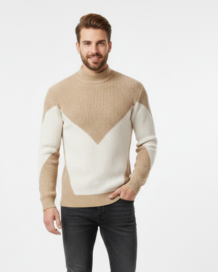 Oliver Pull Homme Pull Élégant en Coton Mélangé Coupe Regular & Confort Raffiné, vue 3