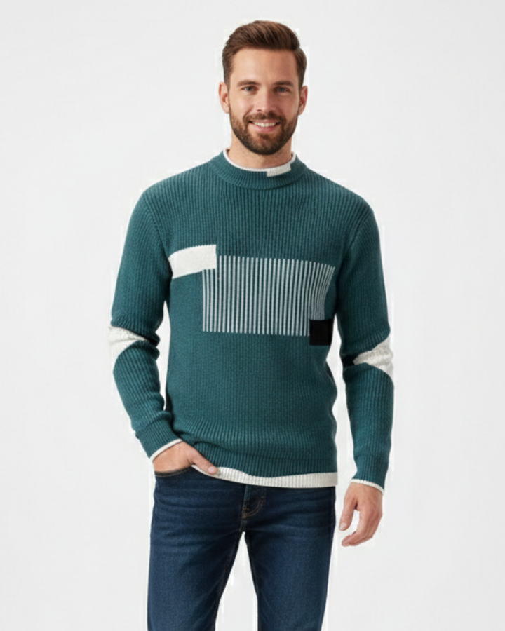 Oliver Pull Homme Pull Élégant en Coton Mélangé Coupe Regular & Confort Raffiné, vue 8