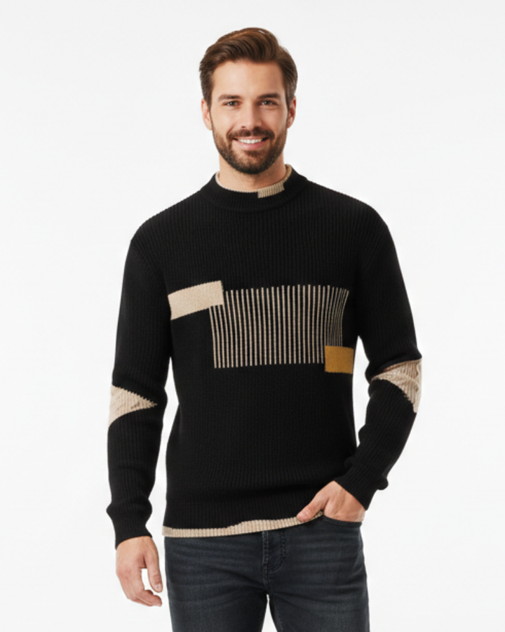 Oliver Pull Homme Pull Élégant en Coton Mélangé Coupe Regular & Confort Raffiné, vue 7