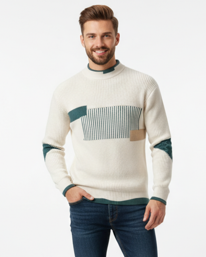 Oliver Pull Homme Pull Élégant en Coton Mélangé Coupe Regular & Confort Raffiné, vue 5