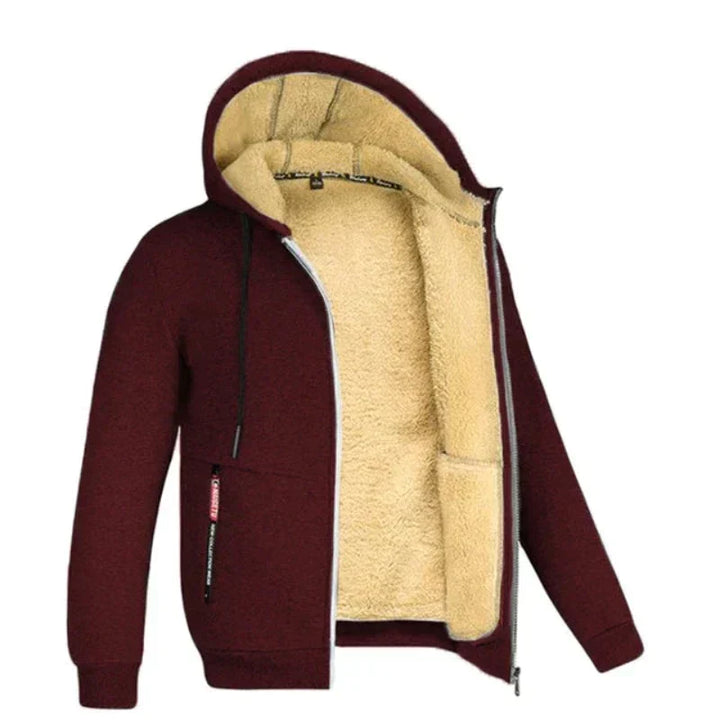 Diego Veste Homme Hiver Chaude & Élégante avec Capuche Intégrée & Fermeture Éclair, vue 3
