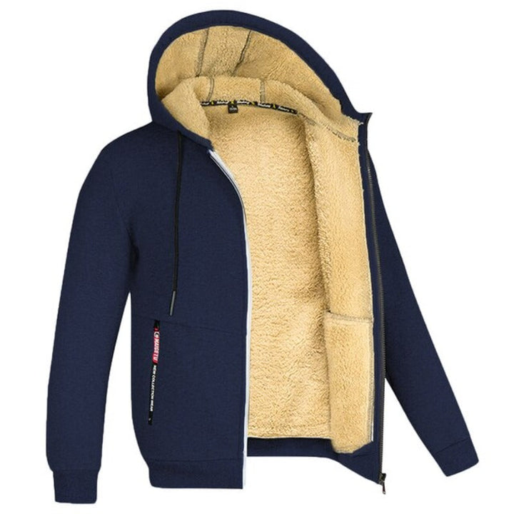 Diego Veste Homme Hiver Chaude & Élégante avec Capuche Intégrée & Fermeture Éclair, vue 6