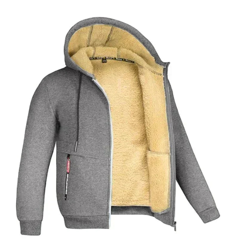 Diego Veste Homme Hiver Chaude & Élégante avec Capuche Intégrée & Fermeture Éclair, vue 7