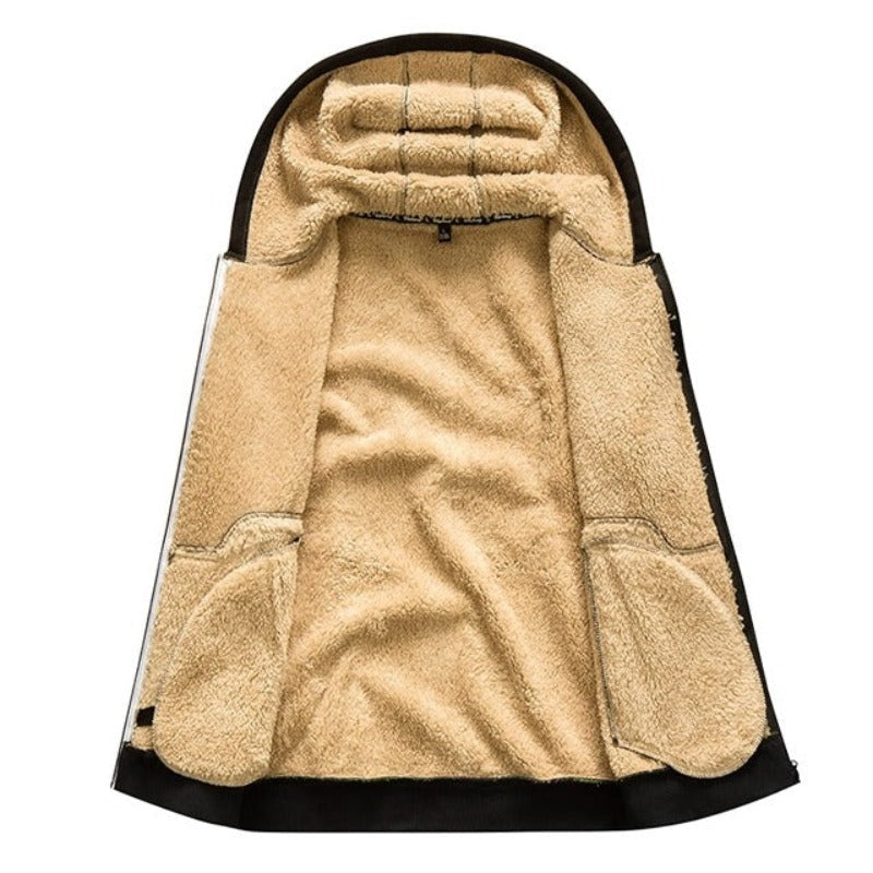 Diego Veste Homme Hiver Chaude & Élégante avec Capuche Intégrée & Fermeture Éclair, vue 10